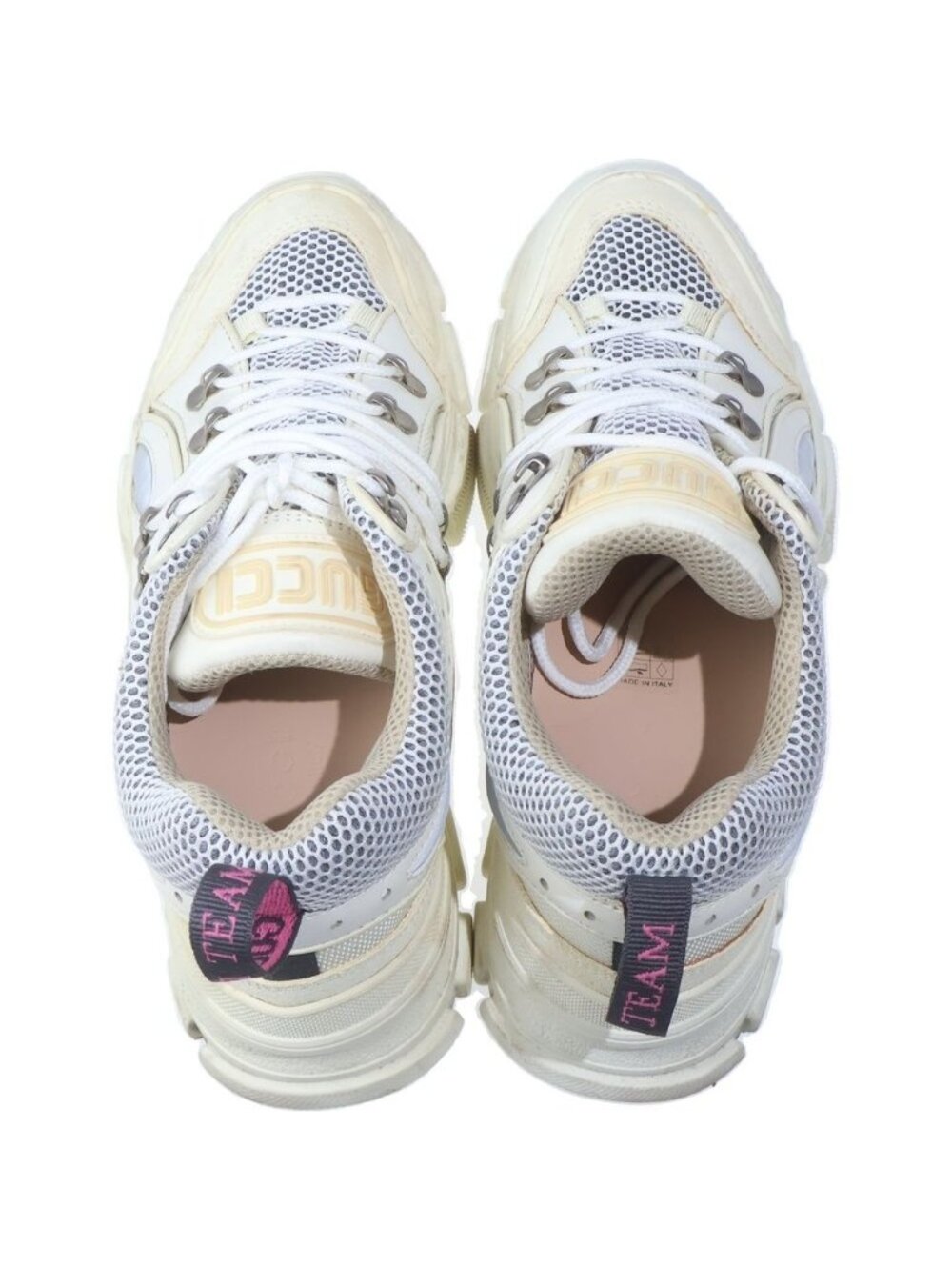 Gucci Flash Trek High Cut Sneakers White - Picture 4 of 6